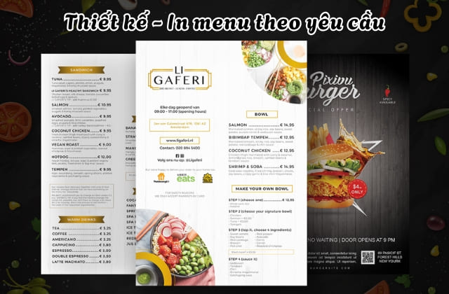 Khách Sạn, Nhà Hàng “Lên Đời” Thương Hiệu Nhờ Menu Thiết Kế Chuyên Nghiệp
