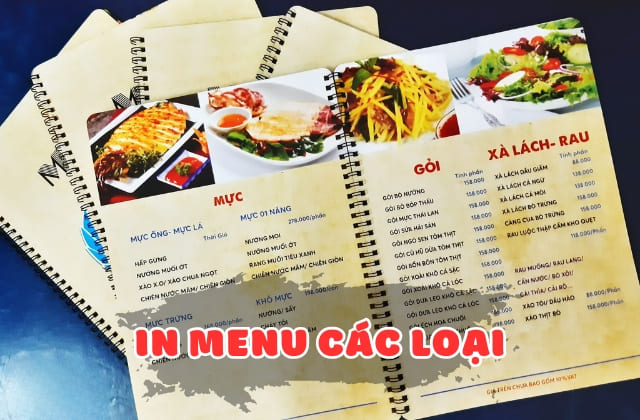Xu Hướng In Menu Nhựa Chống Nước – Lựa Chọn Hàng Đầu Cho Quán Café, Quán Ăn Ngoài Trời