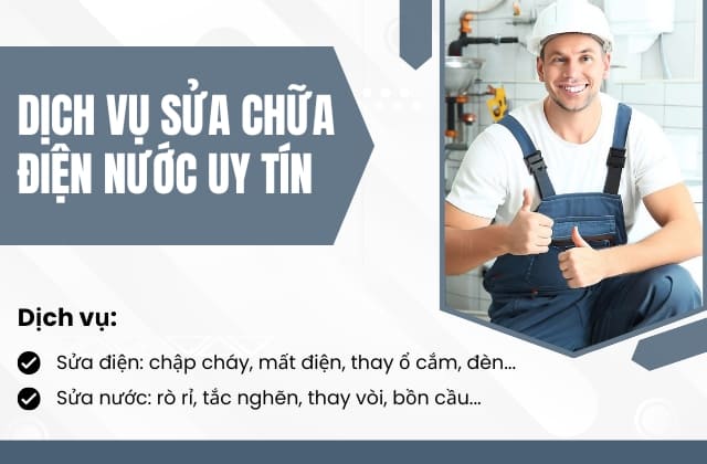 Thợ sửa chữa điện nước tại nhà